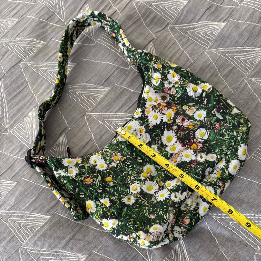 Baggu Mini Nylon Shoulder Bag in Daisy / Floral Purse Handbag - Picture 10 of 12